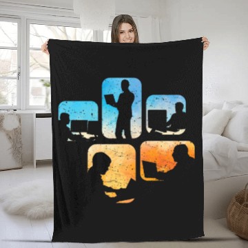 Discover Software Engineer Essentials Coding Coder Programmer 1 Fleece Blankets