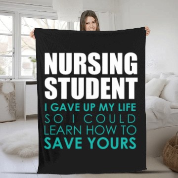 Discover Nursing Student Saving Lives Gift Appreciate nursess Fleece Blankets