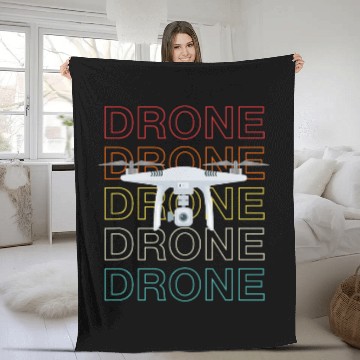 Discover vintages drone pilot Baseball Tees Fleece Blankets