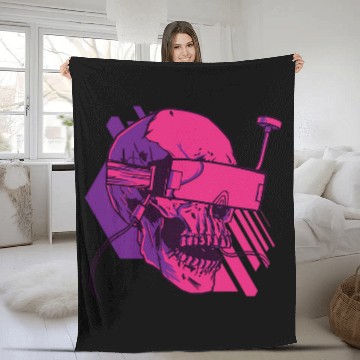 Discover Fpv Skull Drone Pilot Baseball Tees Fleece Blankets