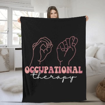 Discover Occupational Therapy Student OT Therapist OT Assistant 4 Fleece Blankets