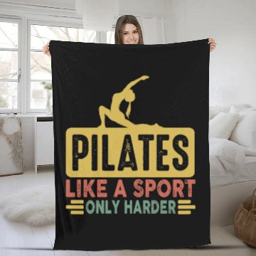 Discover Womens Funny Instructor Pilates Exercise Lover Yoga Teacher Class Baseball Tees Fleece Blankets