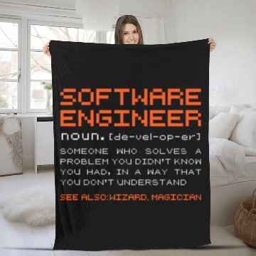 Discover Software Engineer Definition Software Developer Programmer Fleece Blankets