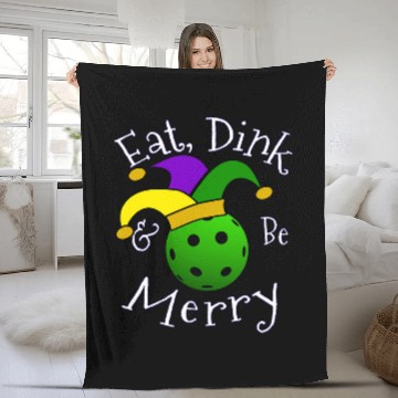 Discover Mardi Gras Pickleball Baseball Tees Fleece Blankets