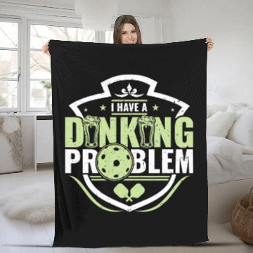 Discover Funny Pickleball I Have A Dinking Problem 3 Baseball Tees Fleece Blankets