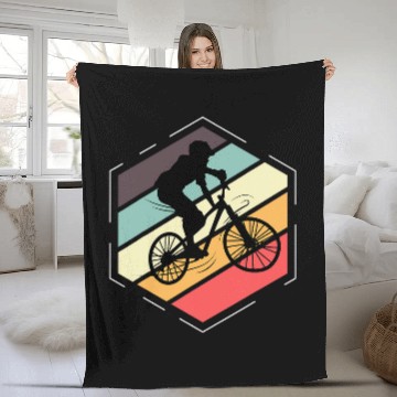 Discover BMX vintages Racer Fleece Blankets