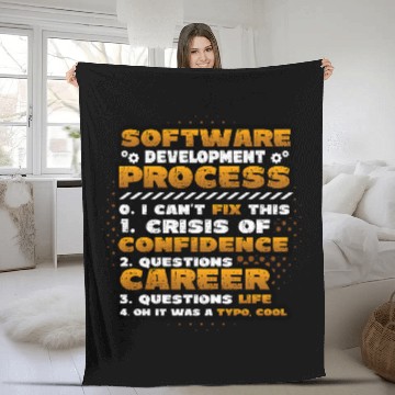 Discover Software Development Process Programming 1 Fleece Blankets