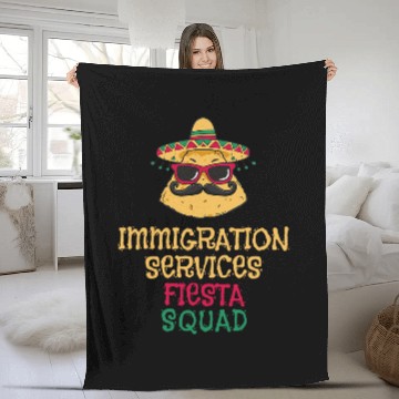 Discover Immigration Services Social Worker Cinco de Mayo Fleece Blankets