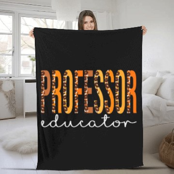 Discover Professor Educator leopard Fall Autumn Lovers Thanksgiving Fleece Blankets