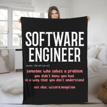 Discover Software Engineer Definition Computer Programmer Developer Zip Fleece Blankets