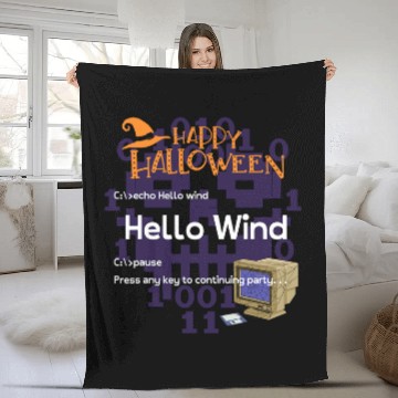 Discover Halloween Programmer Coder Software Web Developer Coding 12 Fleece Blankets