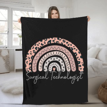 Discover Surgical Technologist Rainbow Technology Tech Surgeon Fleece Blankets