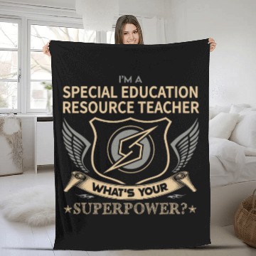 Discover Special Education Resource Teacher Job Fleece Blankets