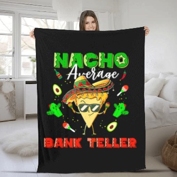 Discover Mexican Nacho Average Bank Teller Fleece Blankets
