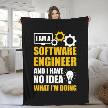 Discover Software Engineer Programming Developer Programmer Coding Fleece Blankets