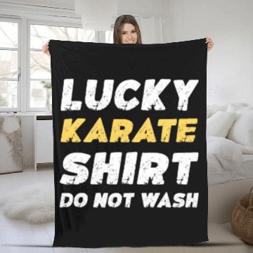 Discover Funny Karate Lucky Karate Do Not Wash Fleece Blankets