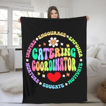 Discover Food Services Crew Cafeteria Worker Catering Coordinator 2 Fleece Blankets