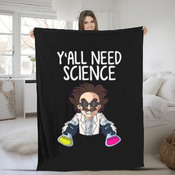 Discover Yall need Science Funny Teacher Student School 1 Fleece Blankets