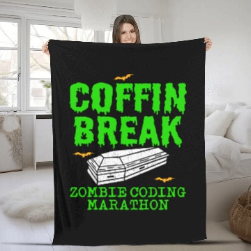 Discover Halloween Programmer Coder Software Web Developer Coding 3 Fleece Blankets