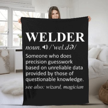 Discover Welder Noun Definition Weld Welding Fleece Blankets