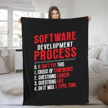 Discover Software Development Process Programming Baseball Tees Fleece Blankets