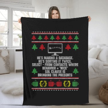 Discover Software Developer Computer Coding Programmer Ugly Christmas Baseball Tees Fleece Blankets