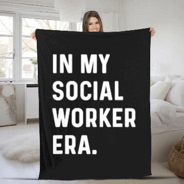 Discover In My Social Worker Era Work Counselor Counseling Baseball Tees Fleece Blankets