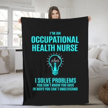 Discover occupational health nurses i solve problems Fleece Blankets
