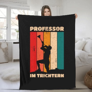Discover Professor in funnel beer drinking beer bong beer slide Baseball Tees Fleece Blankets