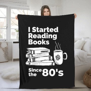 Discover I Started Reading Books Since the 1980s Baseball Tees Fleece Blankets