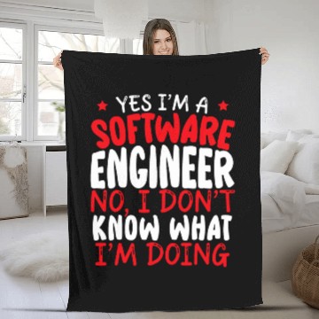 Discover Software Engineer Computer Programmer Programming Code 9 Fleece Blankets