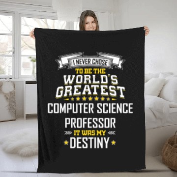 Discover Professor Idea Worlds Greatest Computer Science Professor Fleece Blankets