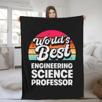 Discover Worlds Engineering Science Professor Baseball Tees Fleece Blankets