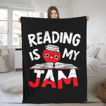 Discover Mens Reading Is My Jam Book Lover Bookworm Nibrarian Nerd Baseball Tees Fleece Blankets