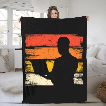 Discover Software Engineer Retro Programmer Computer Developing 1 Fleece Blankets