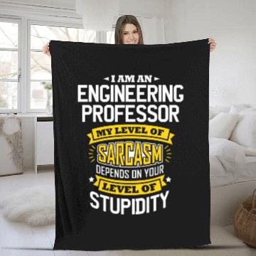Discover Professor Idea Funny Joke Engineering Professors Baseball Tees Fleece Blankets