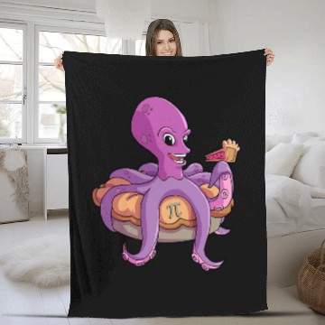 Discover Octopie Pi Day Octopuss Pie Geometry Math Teacher Student Fleece Blankets