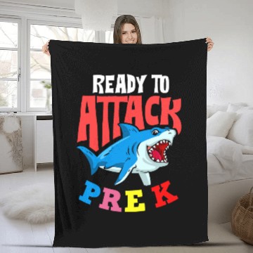 Discover Ready To Attack Pre K Student Teaching Pre K Teacher Baseball Tees Fleece Blankets