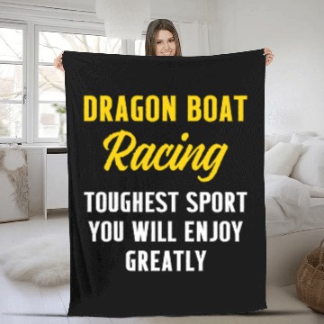 Discover Dragon Boat Racing Boating Race Racer 36 Fleece Blankets