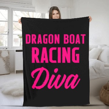 Discover Dragon Boat Racing Boating Race Racer 29 Fleece Blankets