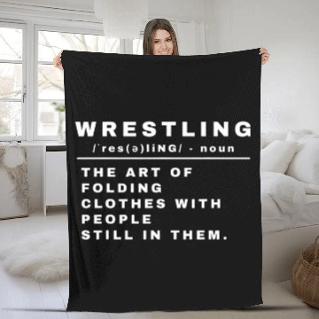 Discover Wrestling Definition Funny For Wrestlers Baseball Tees Fleece Blankets