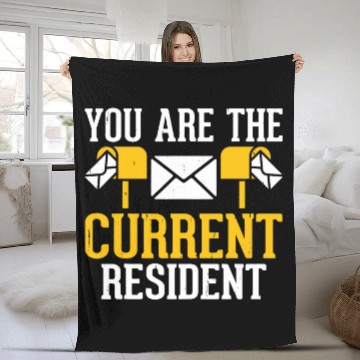 Discover You Are The Current Resident Postal Worker Enthusiast 2 Fleece Blankets