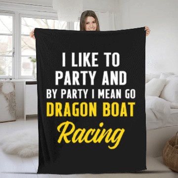 Discover Dragon Boat Racing Boating Race Racer 2 Fleece Blankets