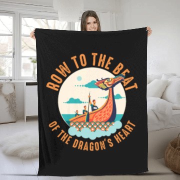 Discover Dragon Boat Race 1 Baseball Tees Fleece Blankets