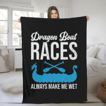 Discover Dragon Boat Races Baseball Tees Fleece Blankets
