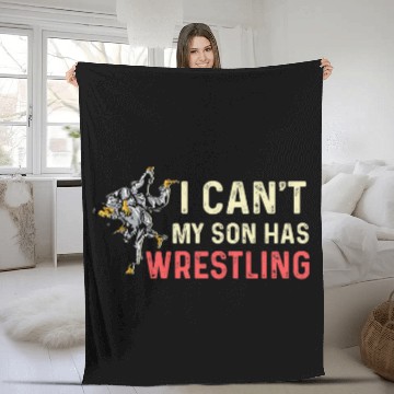 Discover Son Has Wrestling Supportive Mother Zip Fleece Blankets