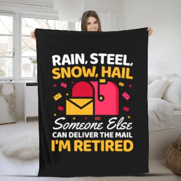 Discover Someone Else Can Deliver Funny Retired Postal Worker Novelty Baseball Tees Fleece Blankets