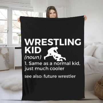 Discover Wrestling Kid Definition Future Wrestler Baseball Tees Fleece Blankets