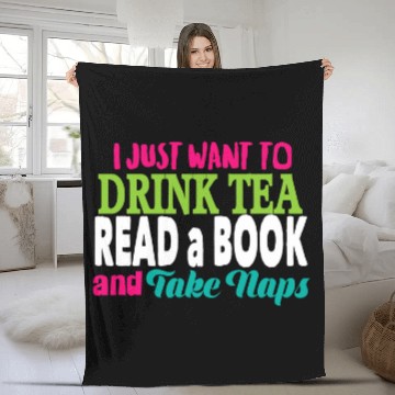 Discover Drink Tea Read A Book Baseball Tees Fleece Blankets