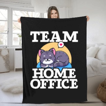 Discover Team homesoffice Computer Cat Lover Remotely Worker Baseball Tees Fleece Blankets